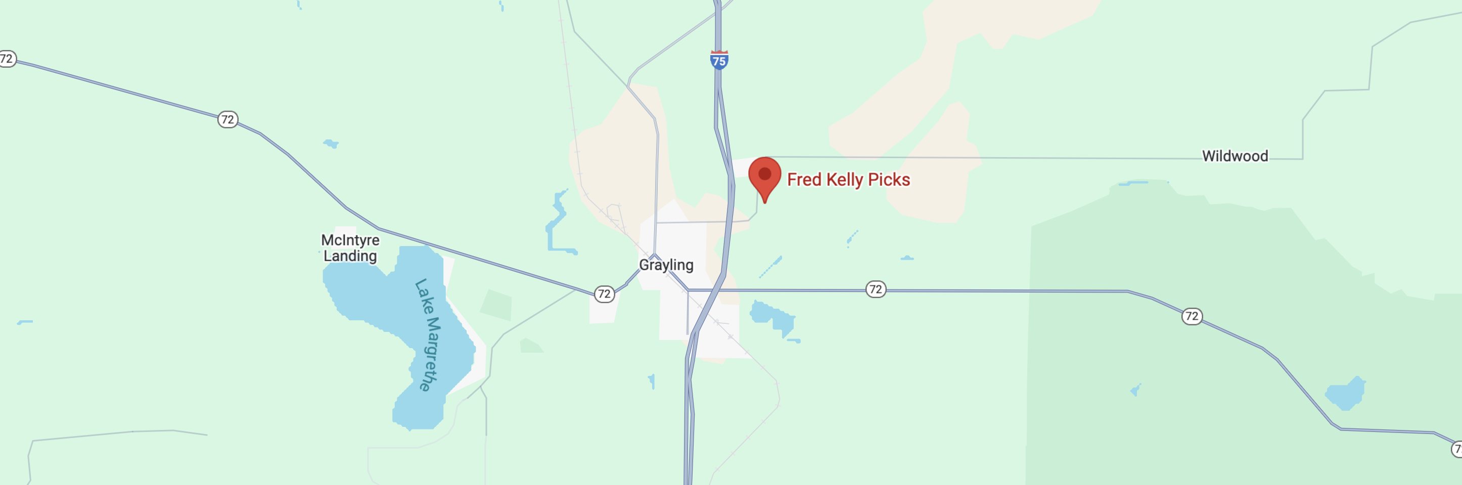 image showing the location of fred kelly picks